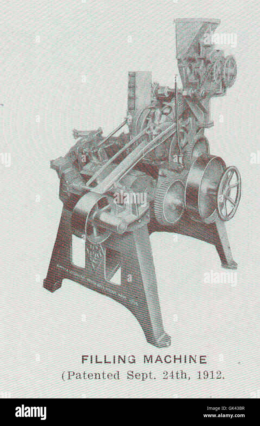 This is a patented filling machine designed and manufactured by Burpee ...