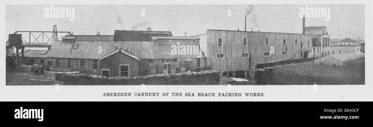 44897 Aberdeen Cannery of the Sea Beach Packing Works Stock Photo