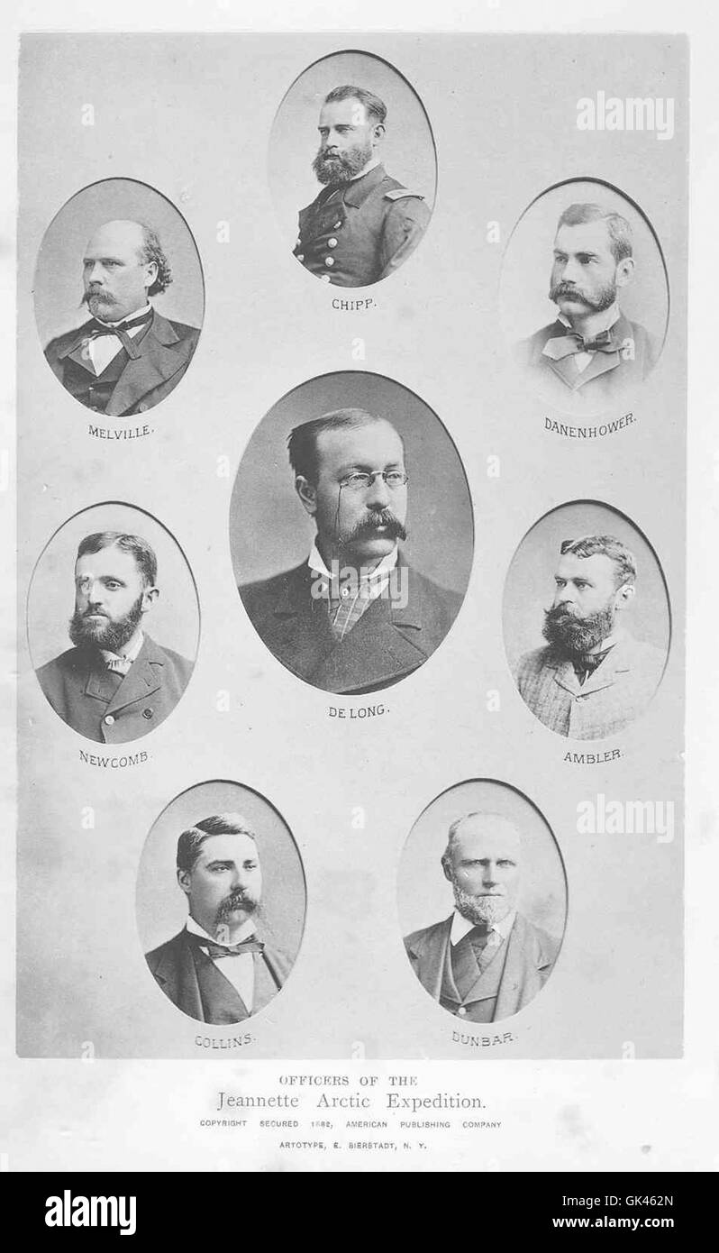 46626 Officers of the Jeannette Arctic Expedition Stock Photo