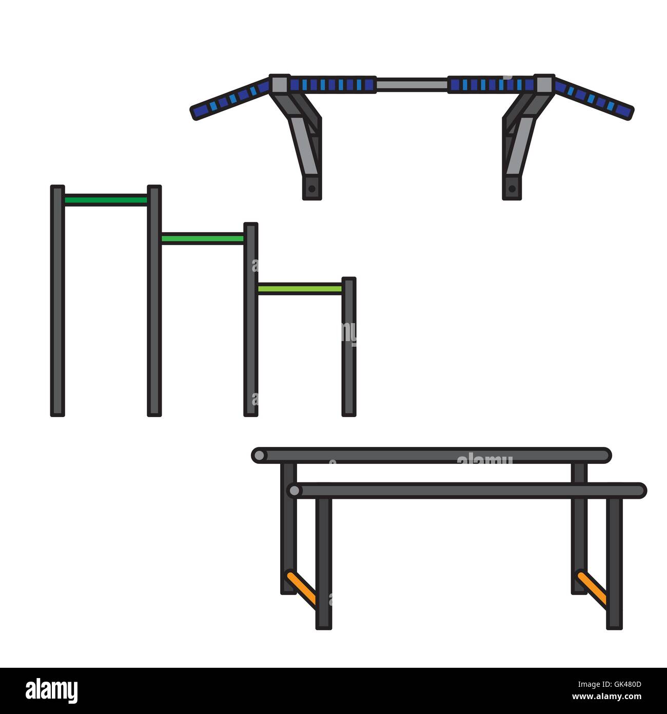 Bar for pull ups Cut Out Stock Images Pictures Alamy