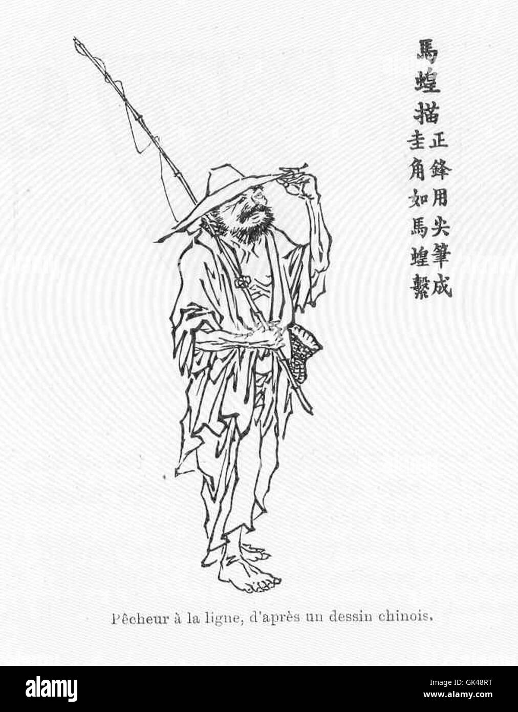 Pecheur A La Ligne D Apres Un Dessin Chinois Stock Photo Alamy Pecheur A La Ligne D Apres Un Dessin Chinois Stock Photo Alamy