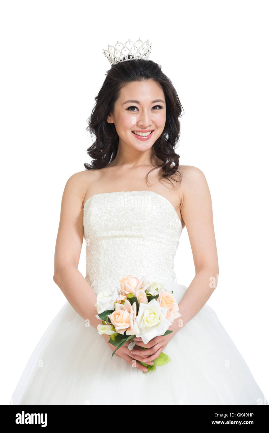 Studio shot beautiful dress and flowers Stock Photo - Alamy