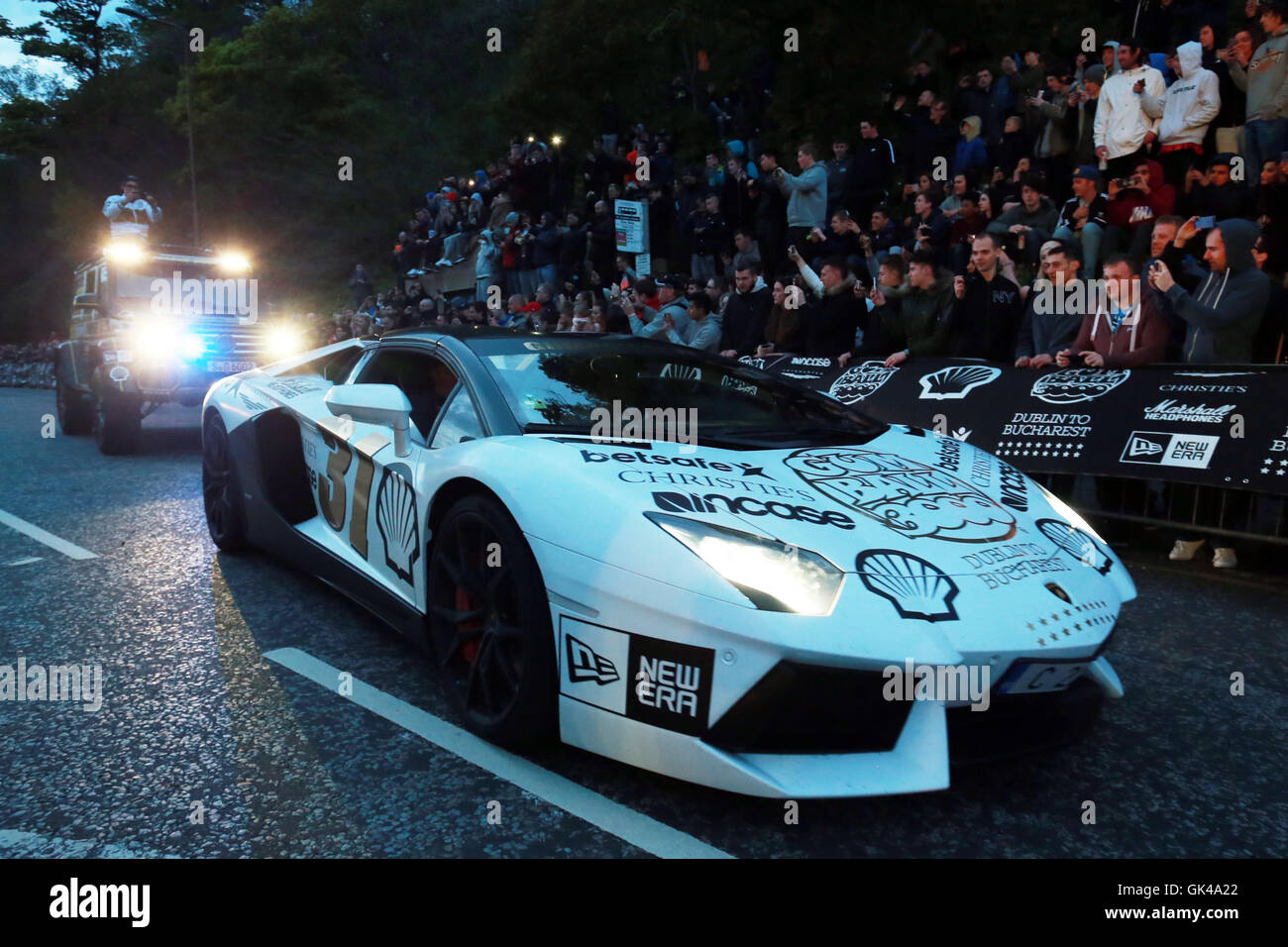 The Gumball 3000 Rally arrives in Scotland's capital, Edinburgh. David