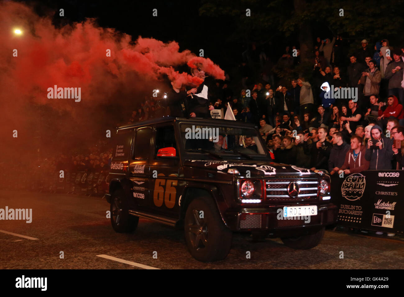 The Gumball 3000 Rally arrives in Scotland's capital, Edinburgh. David