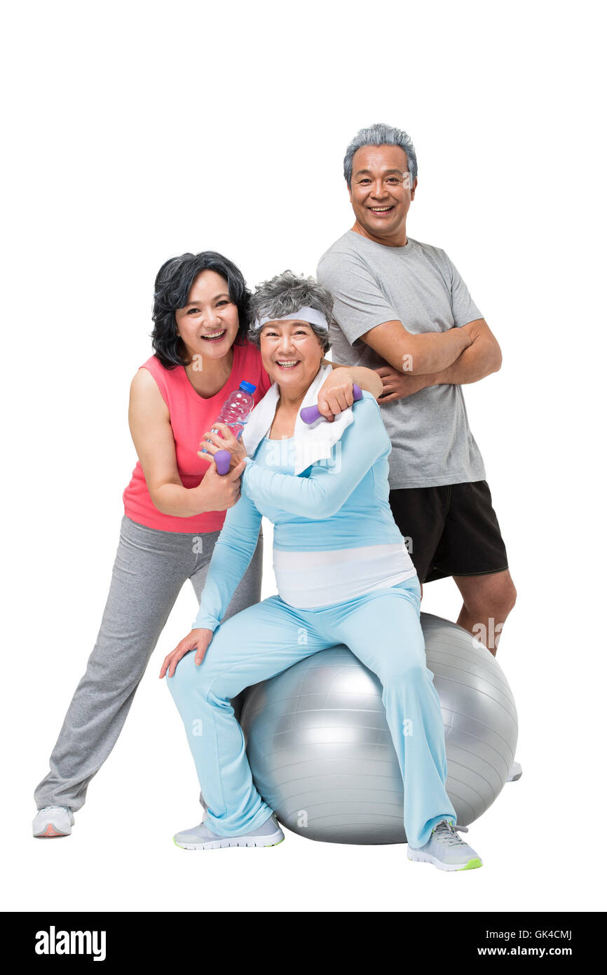 Elderly Exercise gym Stock Photo Alamy