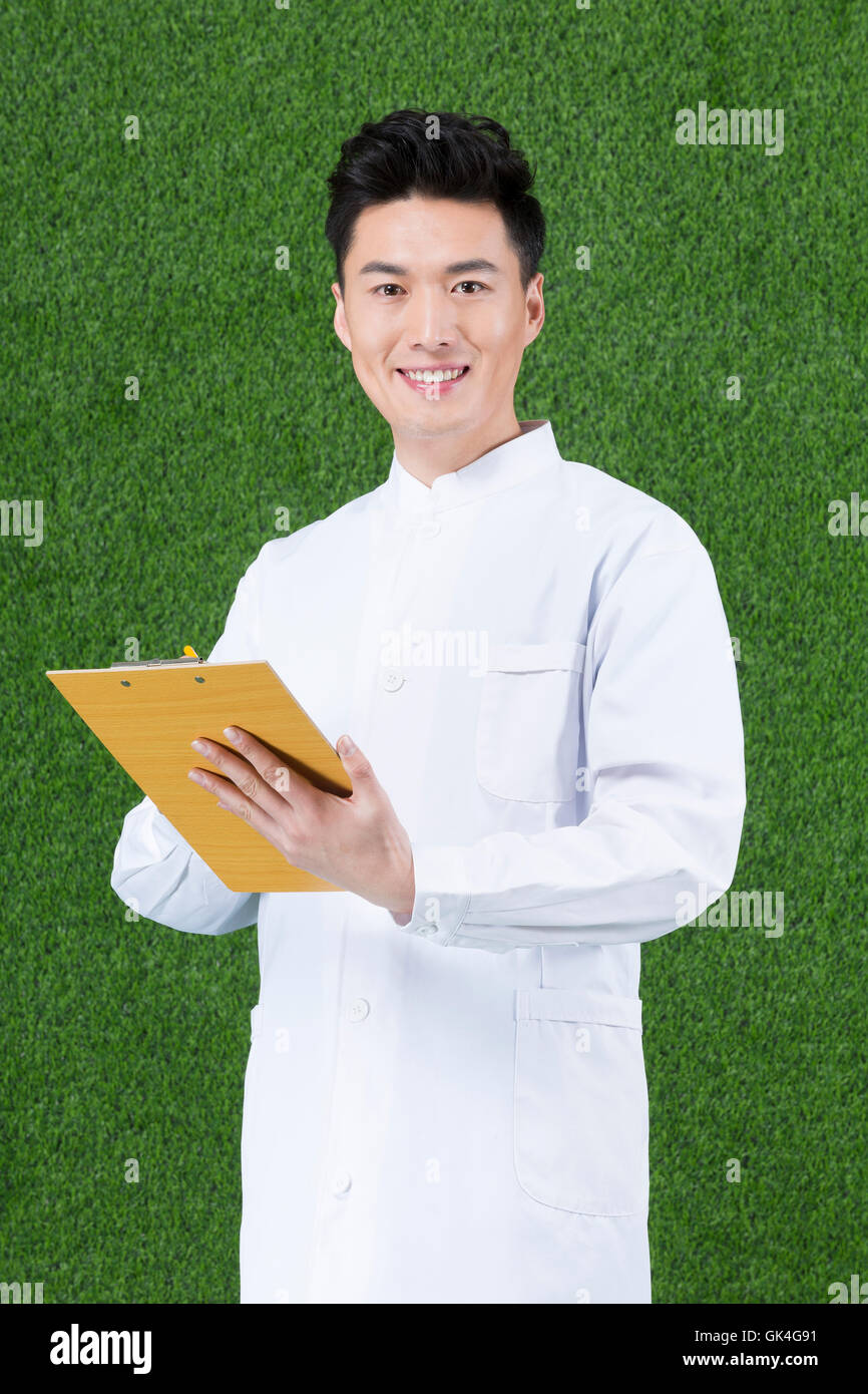 Grassland professional researchers Stock Photo Alamy