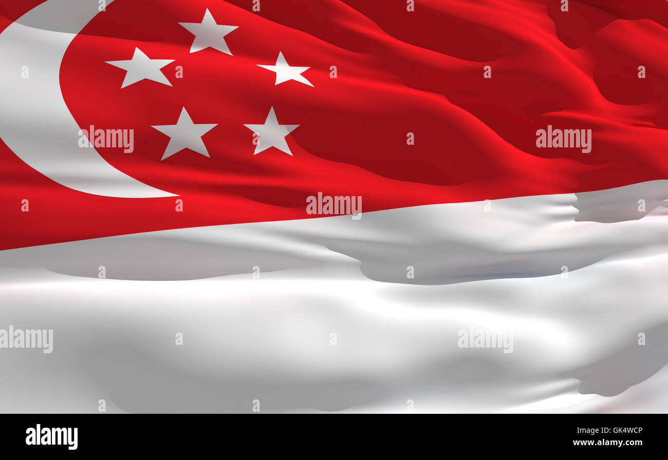 flag banner country Stock Photo