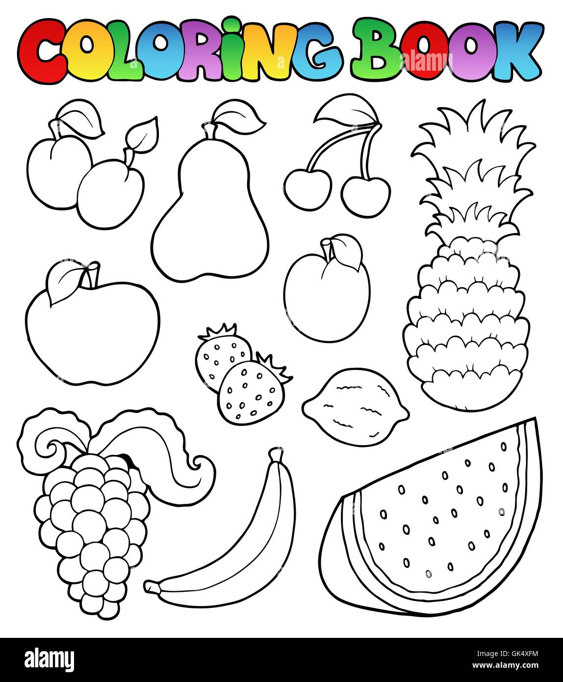 Lemon illustration coloring book hi-res stock photography and ...