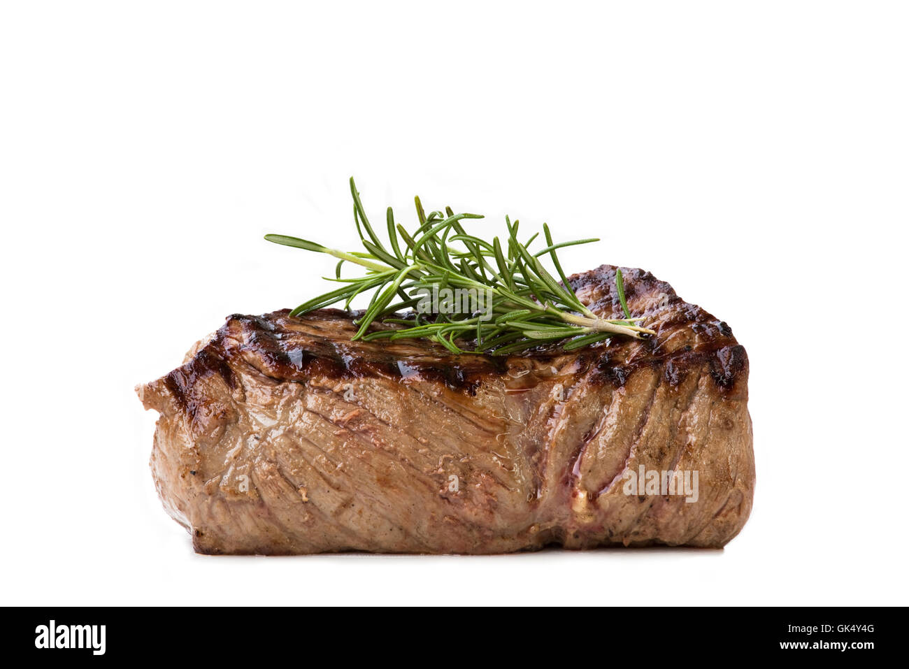 steak grilled rosemary Stock Photo Alamy