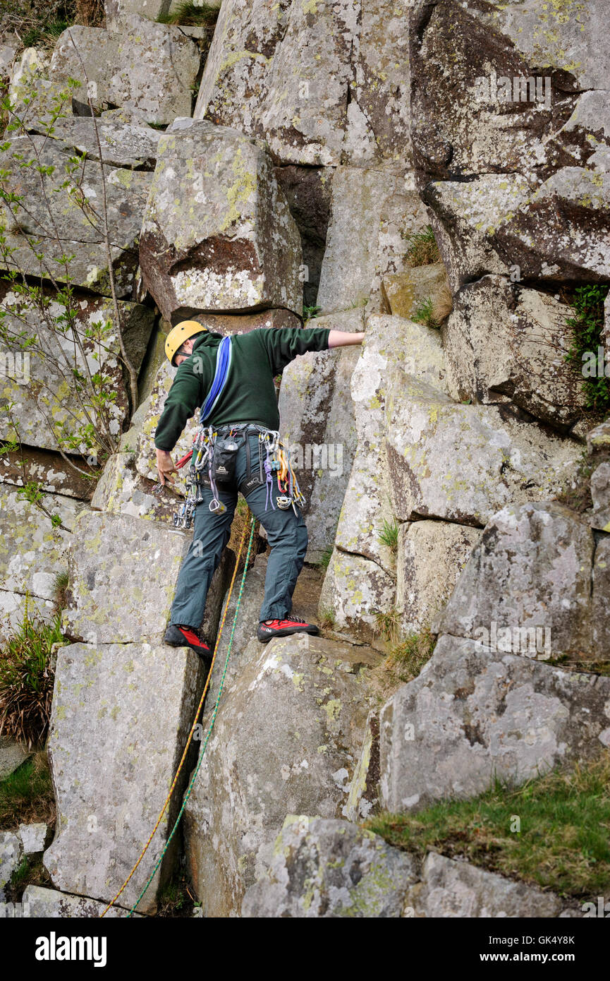 Rock Climber Stock Photo
