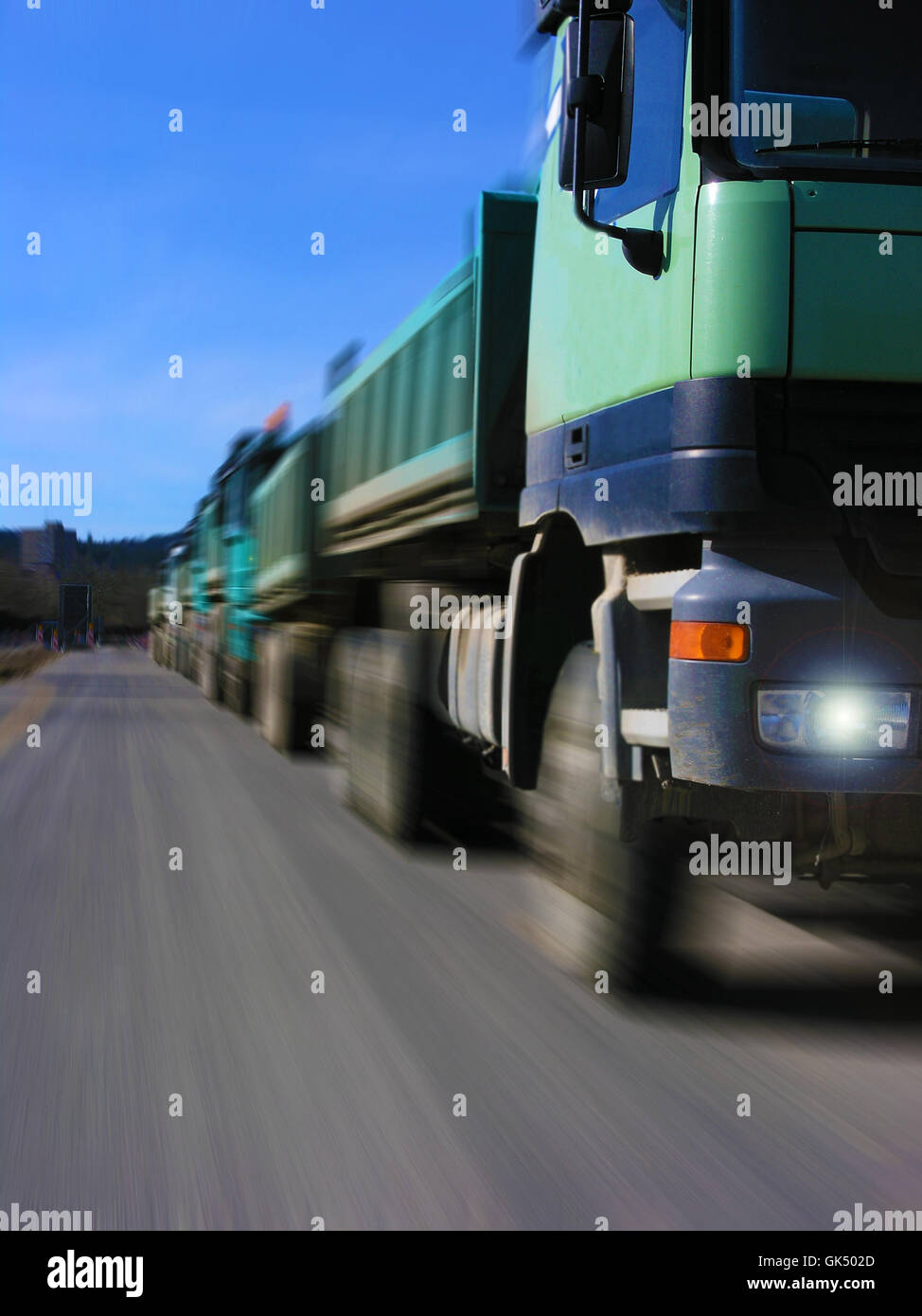 transport rapidity truck Stock Photo