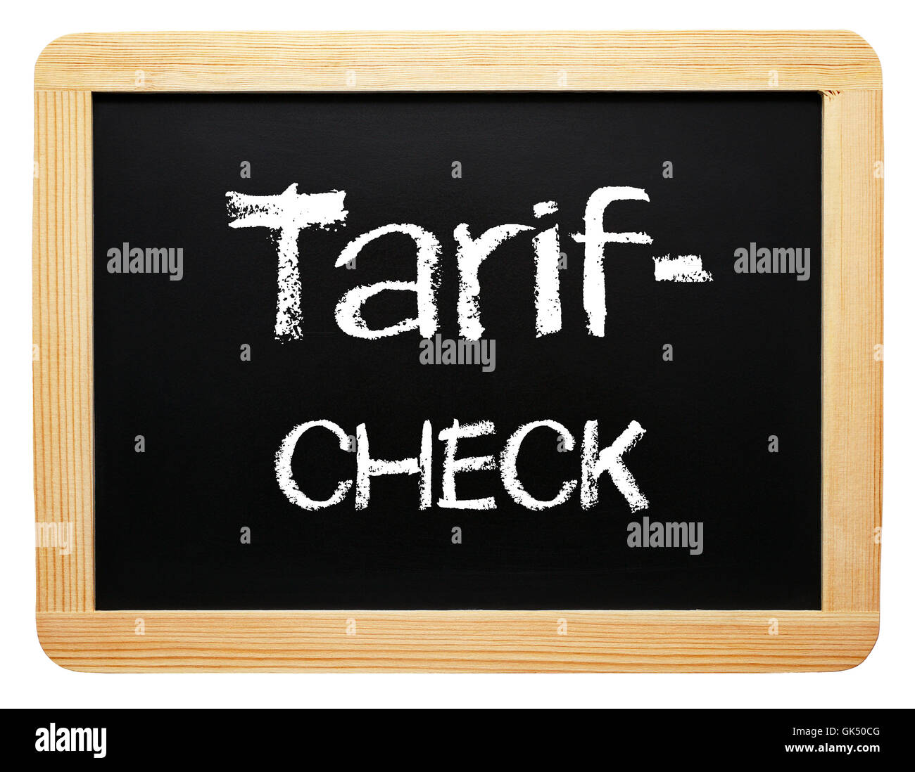 tariff check - cut costs and save money Stock Photo