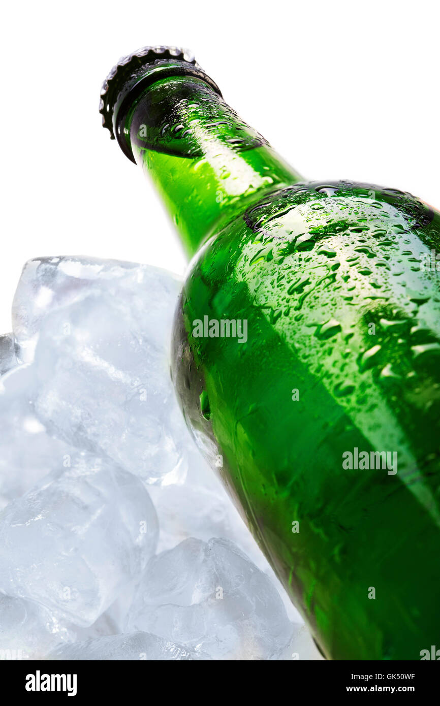frost beer bottle Stock Photo Alamy