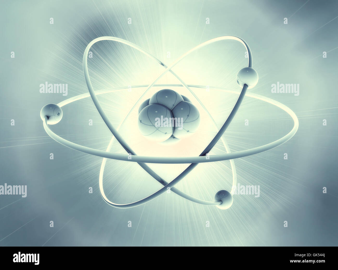 science illustration atom Stock Photo - Alamy