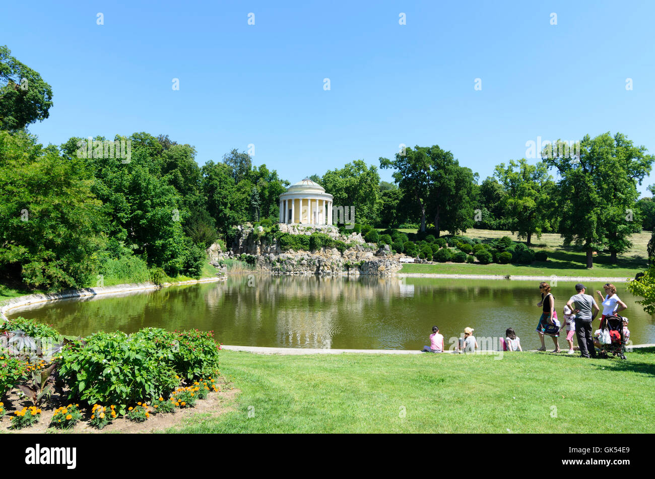 Leopoldinen temple in schlosspark esterhazy hires stock photography