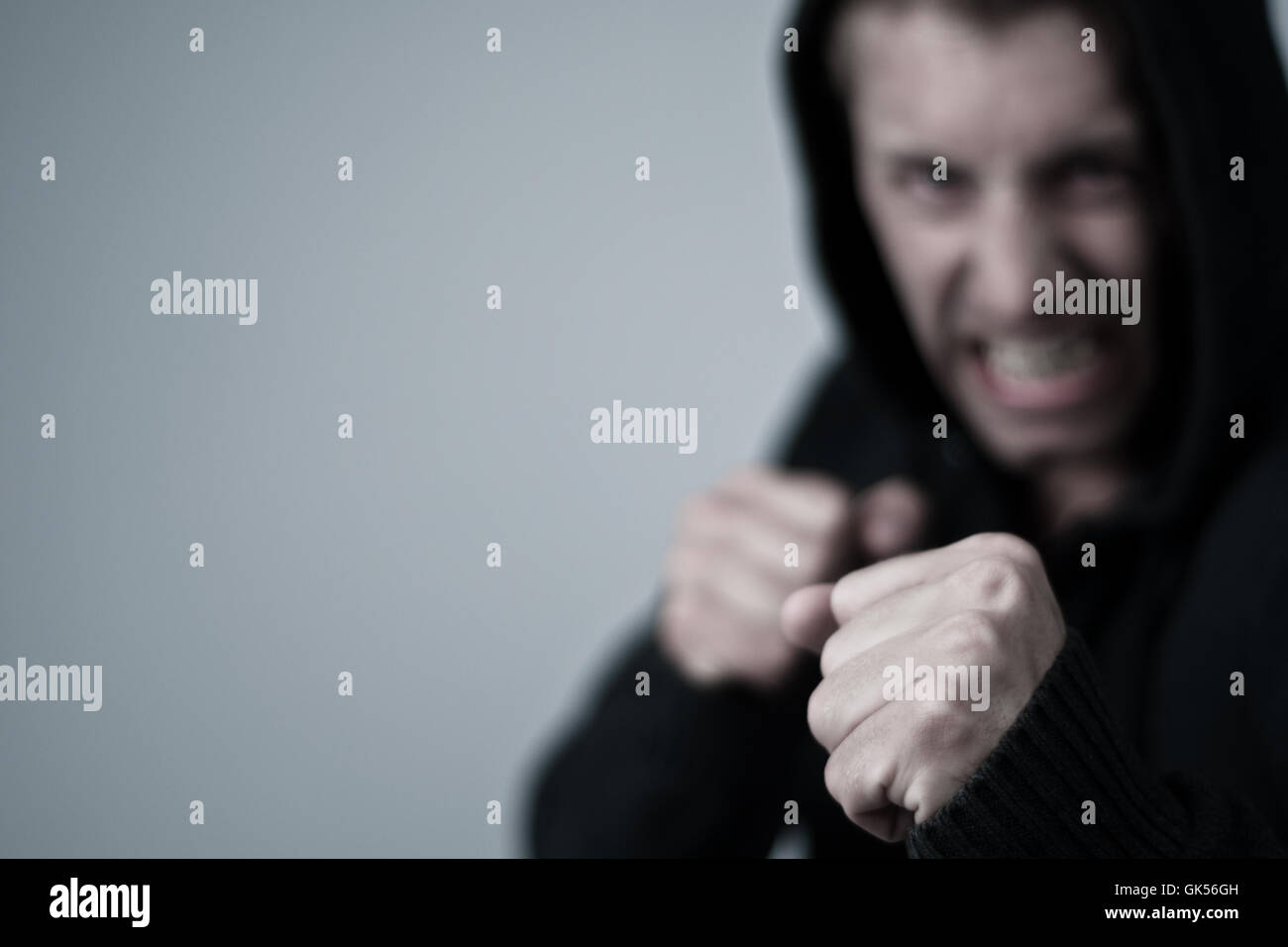 fist fear boxer Stock Photo - Alamy