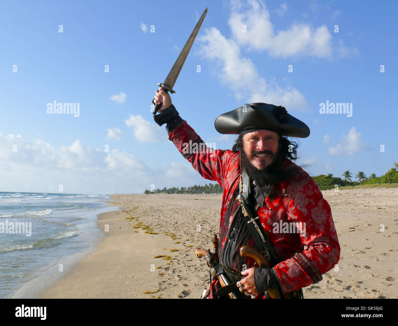 danger portrait beach Stock Photo