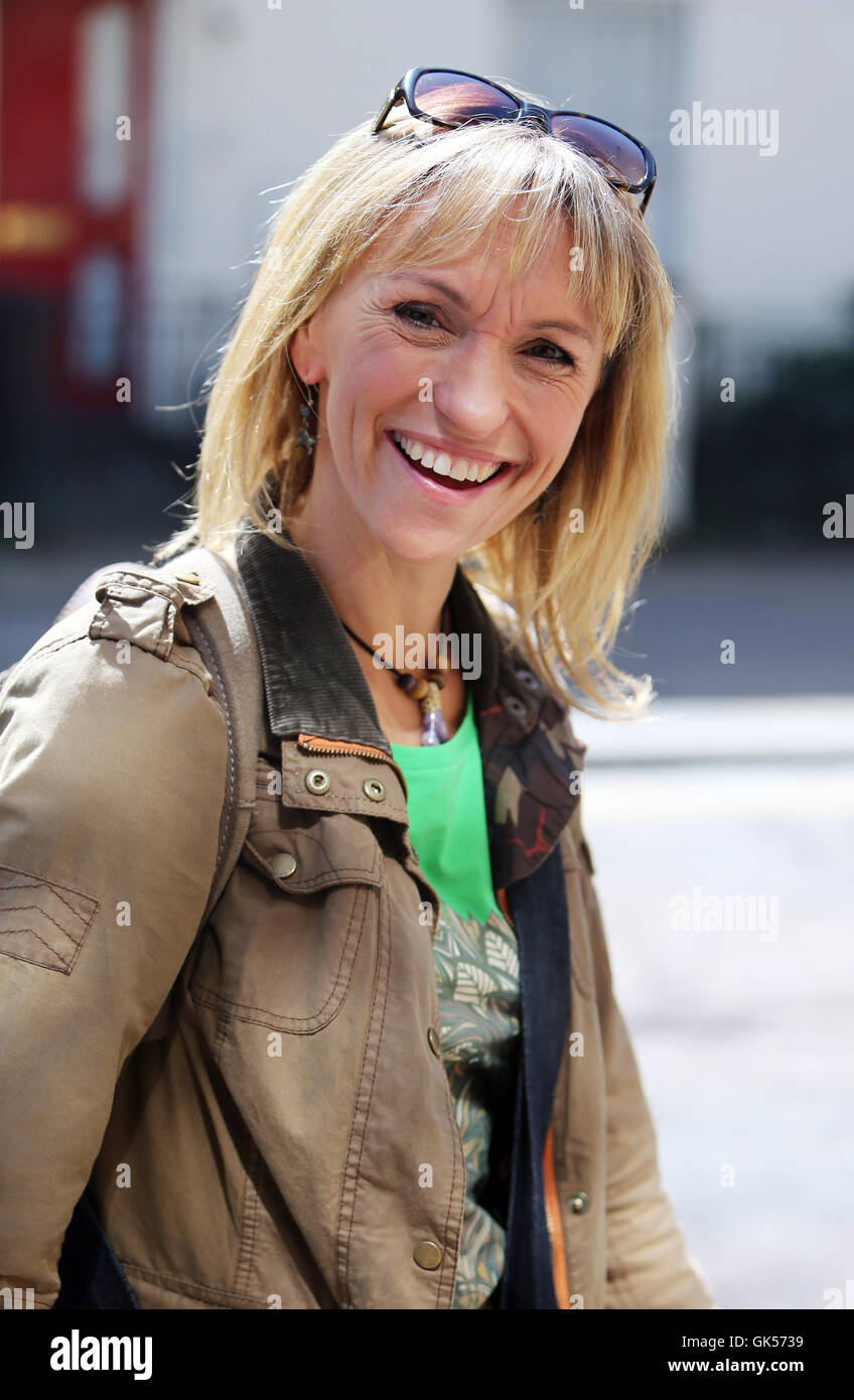 Michaela Strachan outside ITV Studios Featuring Michaela Strachan