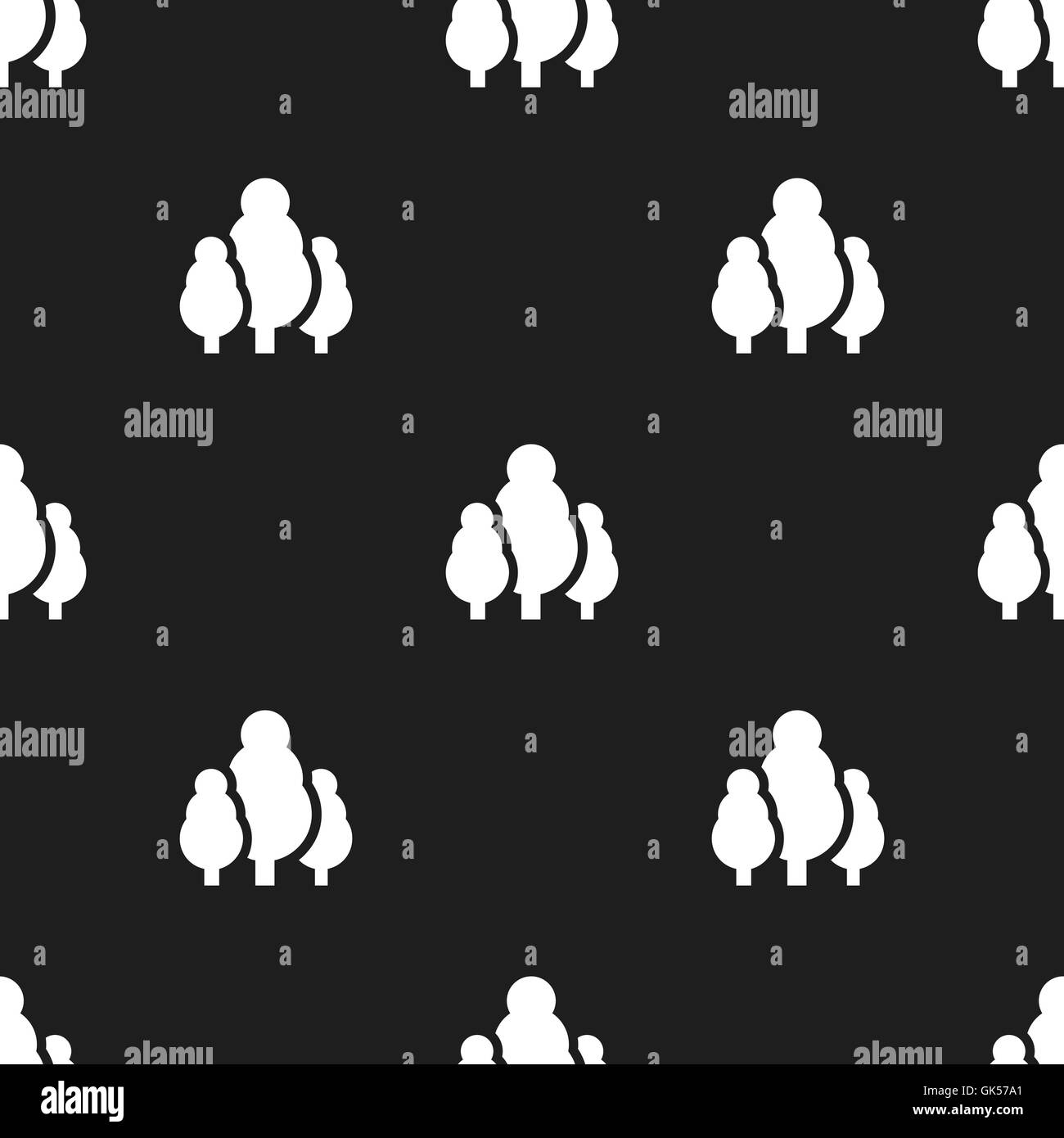 Seamless trees pattern Stock Vector Image & Art - Alamy