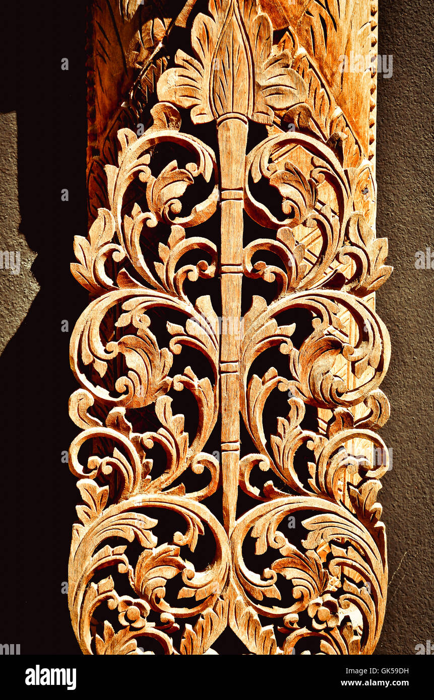 art of wood carving. Details threads Stock Photo Alamy