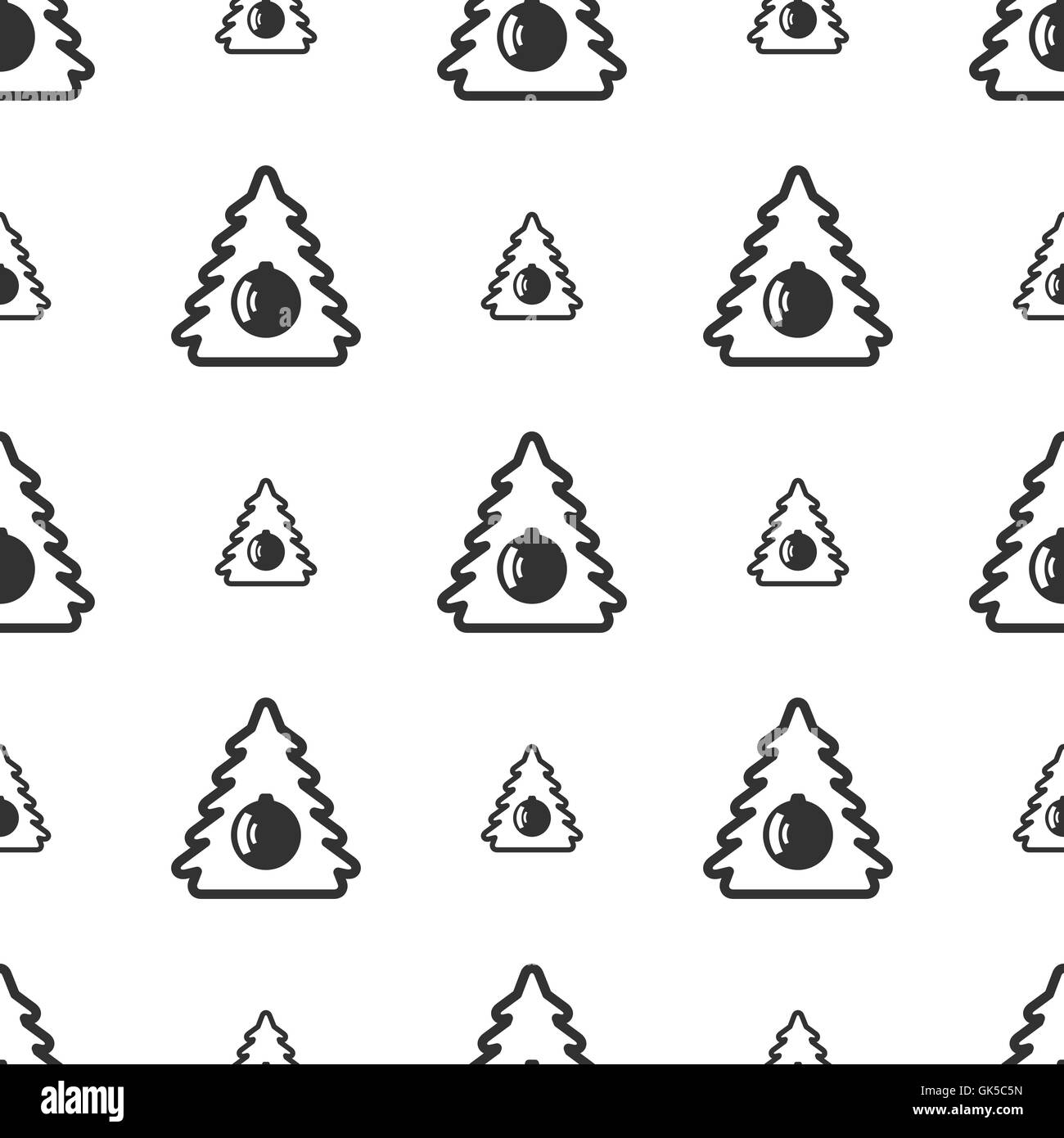 Seamless pattern with new year tree Stock Vector Image & Art - Alamy
