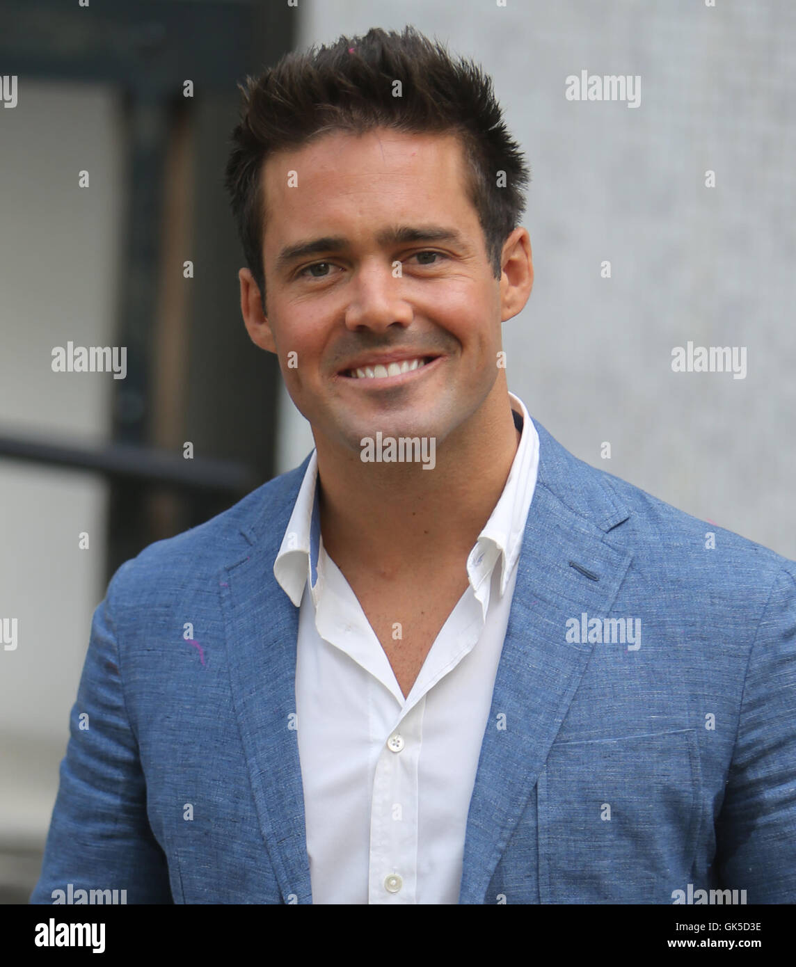 Spencer Matthews outside ITV Studios Featuring Spencer Matthews Where