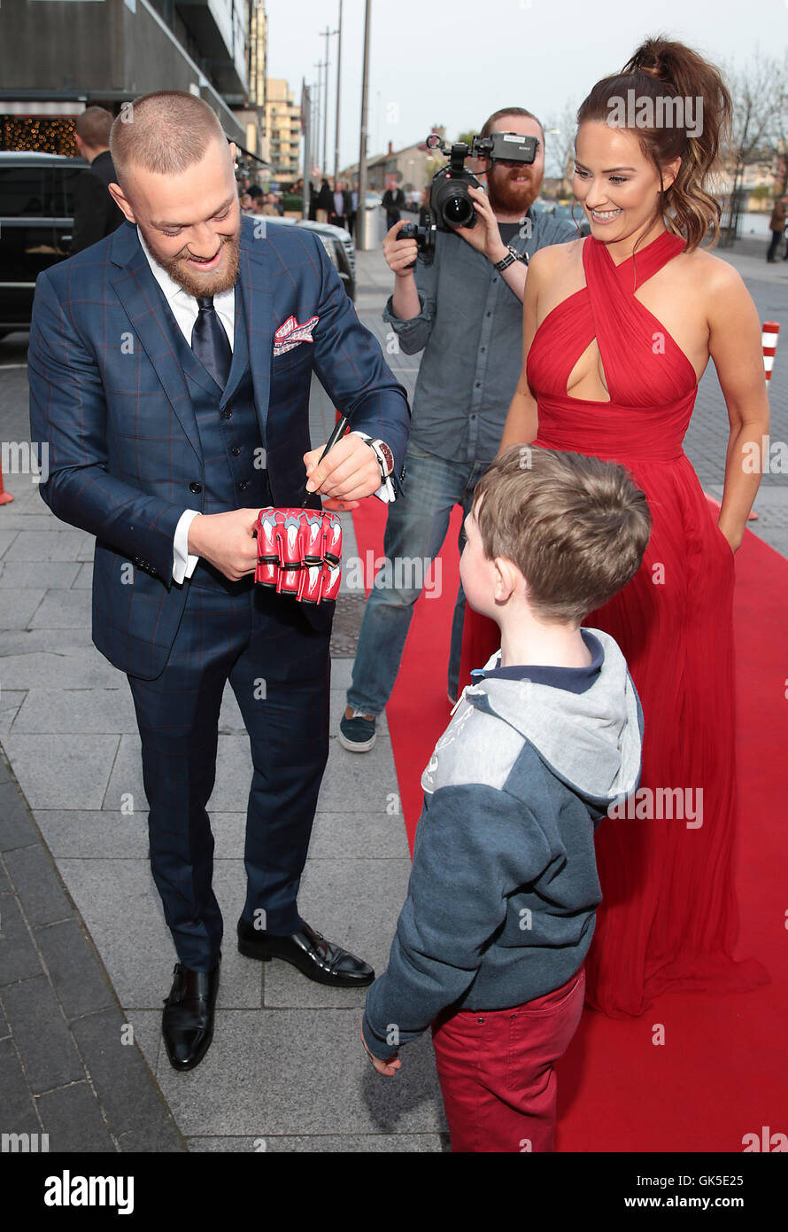 VIP Style Awards 2016 held at The Marker Hotel Arrivals Featuring Conor McGregor, Dee Devlin