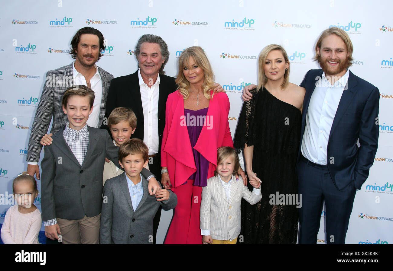 Goldie Hawn hosts annual Goldie's Love In For Kids Featuring: Oliver Hudson,  Kurt Russell, Goldie Hawn,