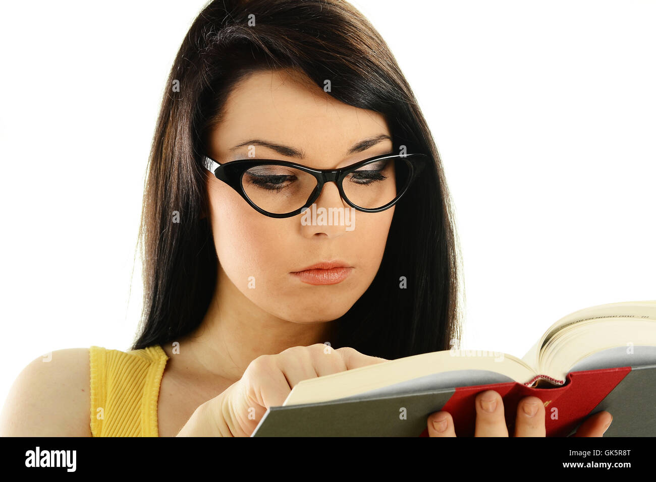 woman female spectacles Stock Photo
