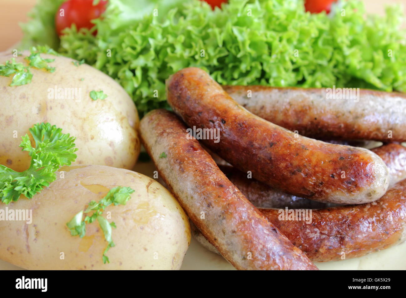 food aliment sausage Stock Photo