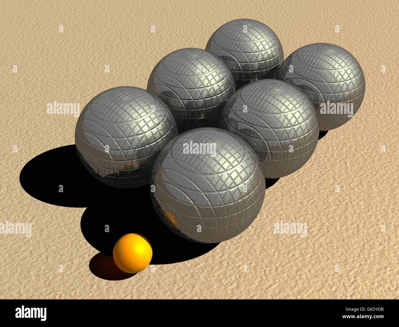 Petanque game balls Stock Photo Alamy