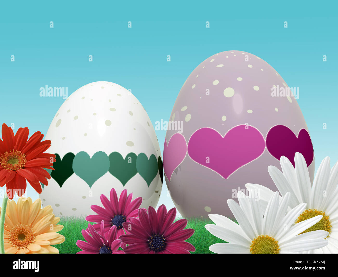 easter eggs outdoor Stock Photo - Alamy
