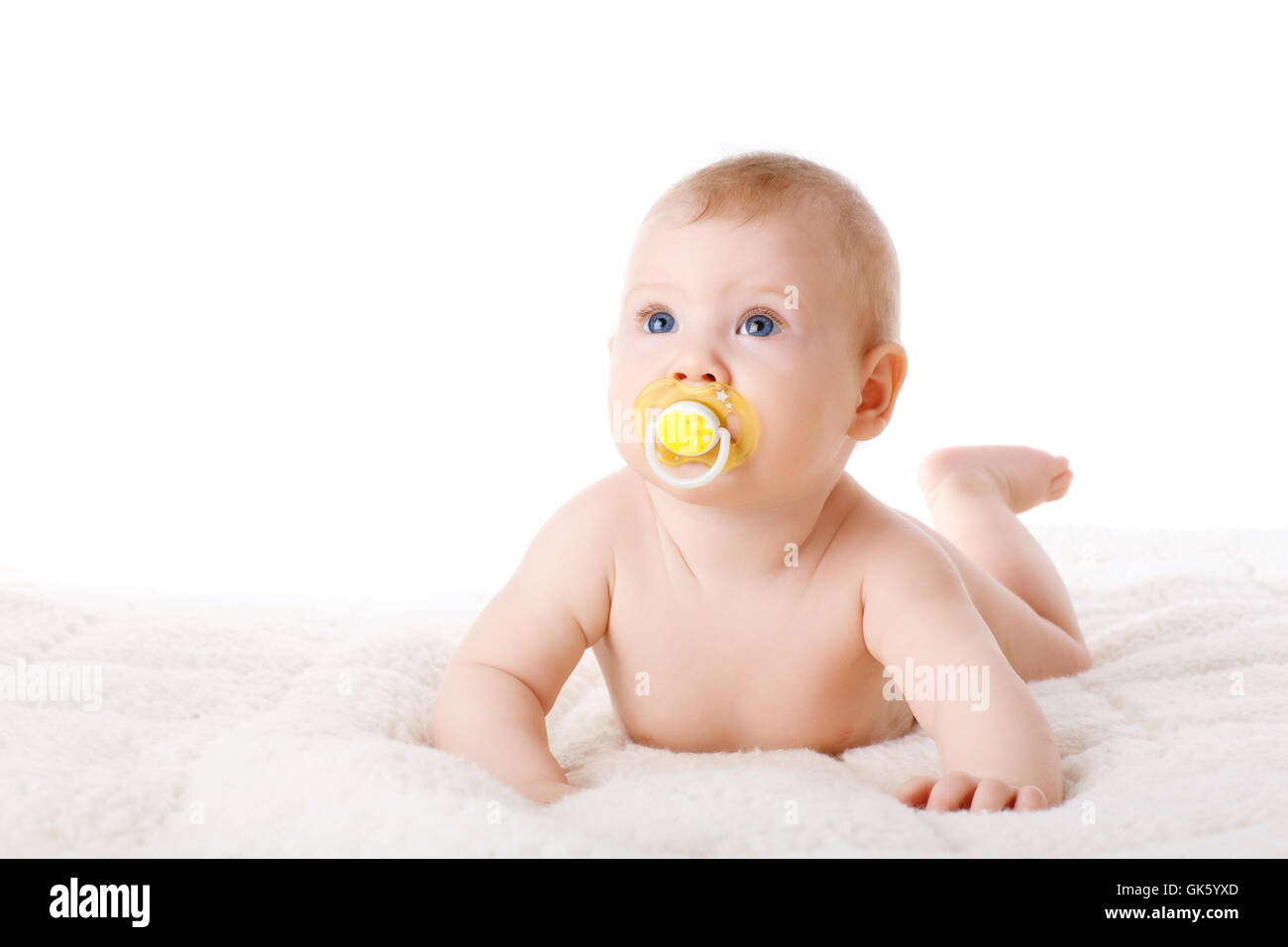 child with dummy Stock Photo Alamy