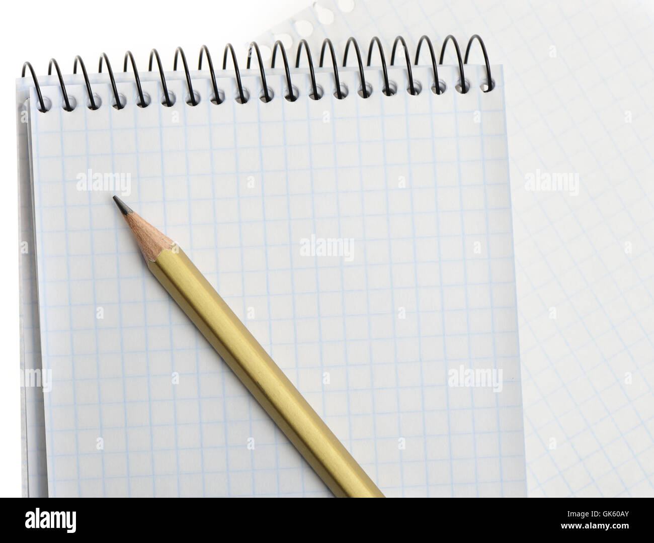 Notebook with pencil Stock Photo Alamy