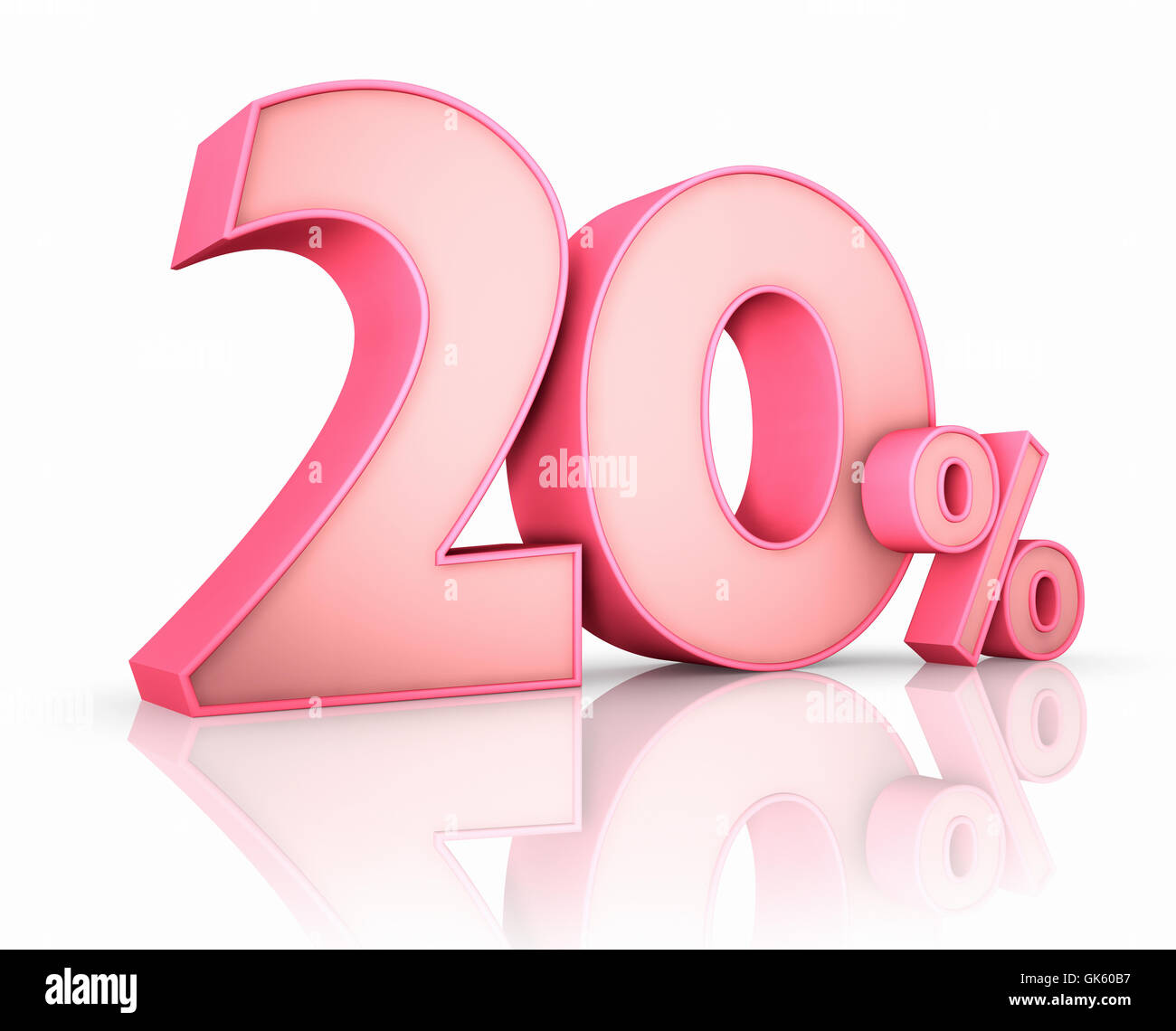 Twenty percent 3d number hi-res stock photography and images - Alamy