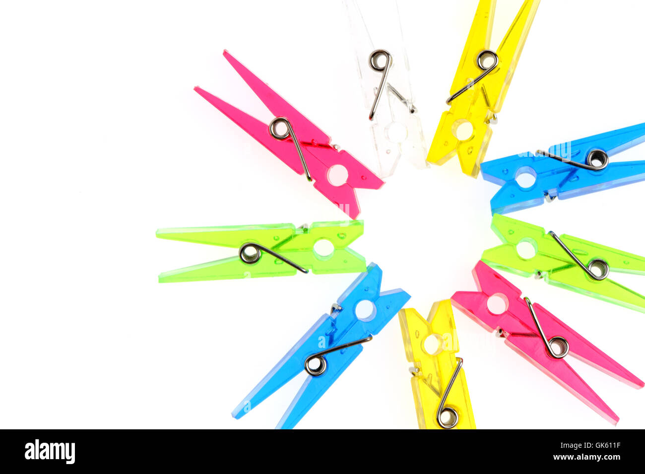 Color a clothespin Stock Photo Alamy