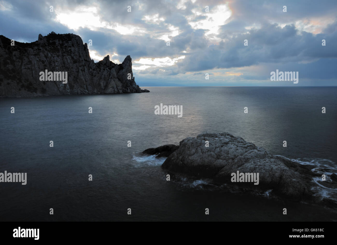 The night sea Stock Photo - Alamy