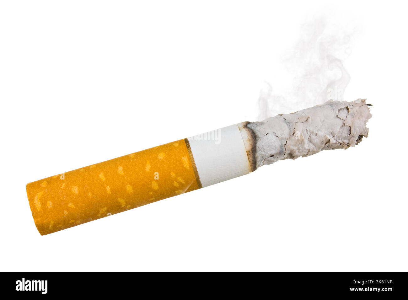 stairway to hell out of cigarettes Stock Photo
