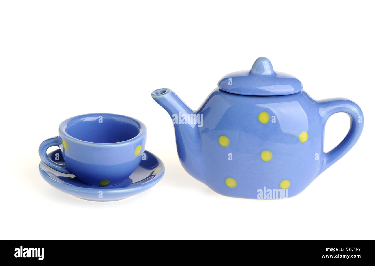 cups and teapot Stock Photo Alamy