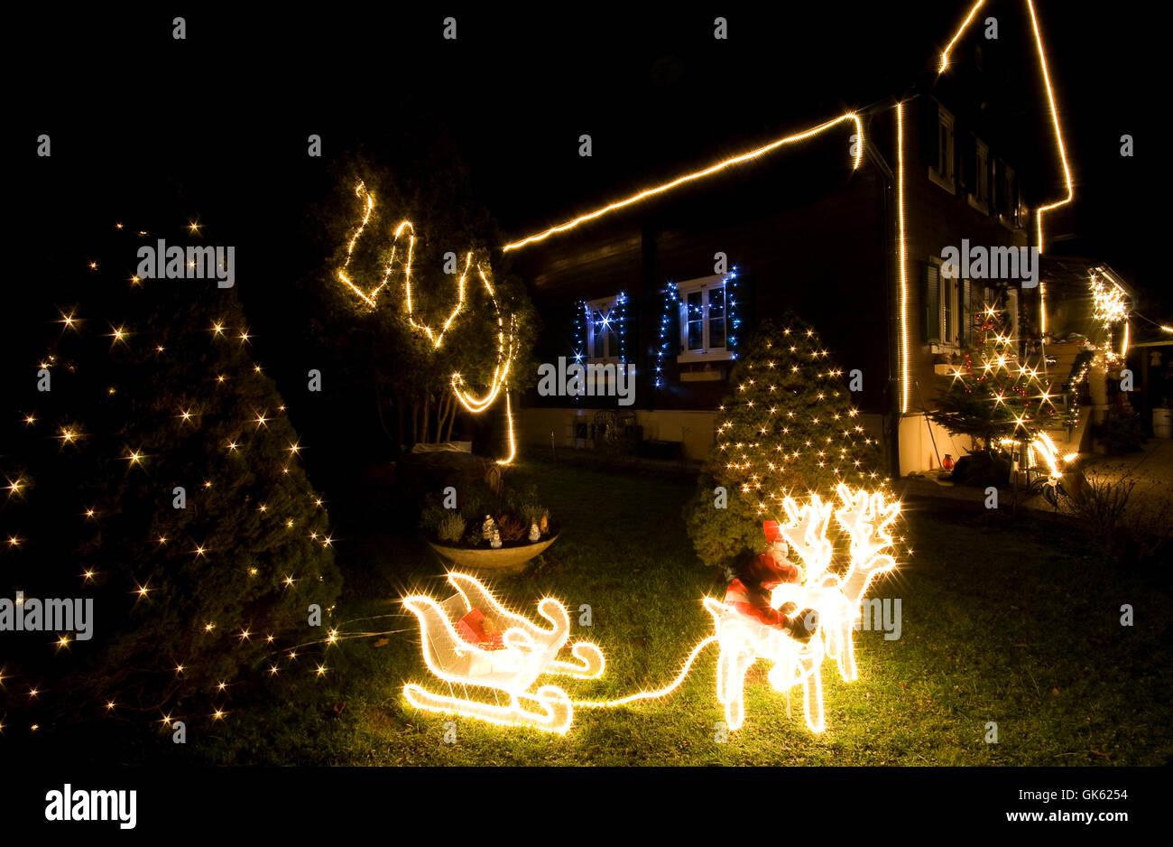 christmas lights Stock Photo