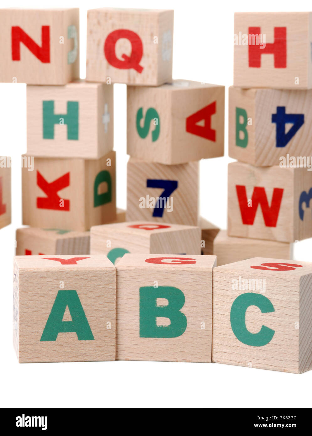 Alphabet building blocks isolated hi-res stock photography and images ...