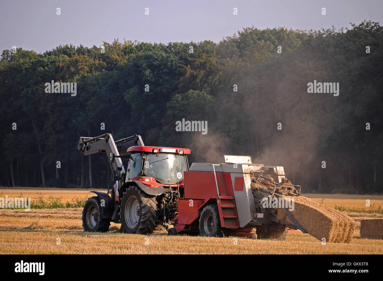 agriculture farming tractor Stock Photo