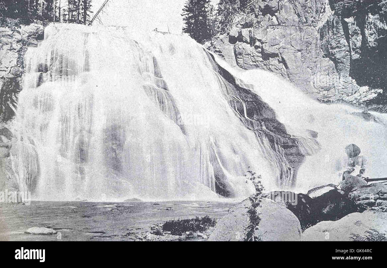 34160 Gibbon Falls of Gibbon River Stock Photo Alamy