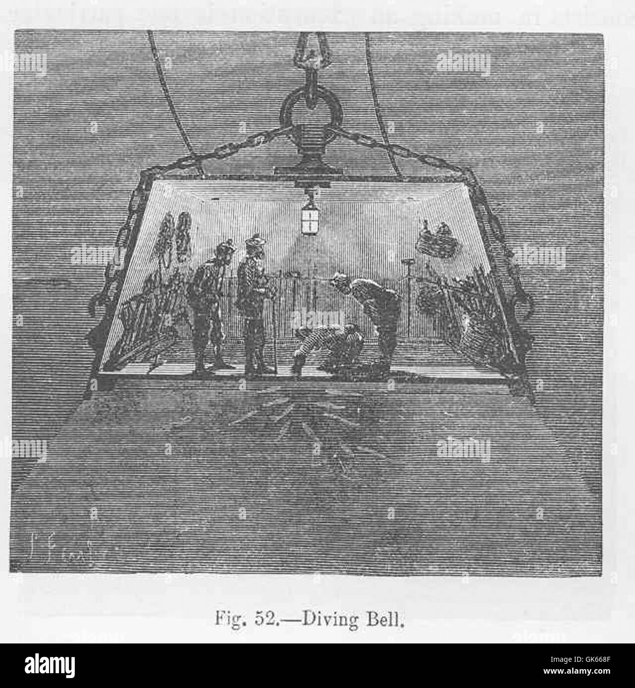 Водолазный колокол картинка для детей. Diving Bell Halley's gif.