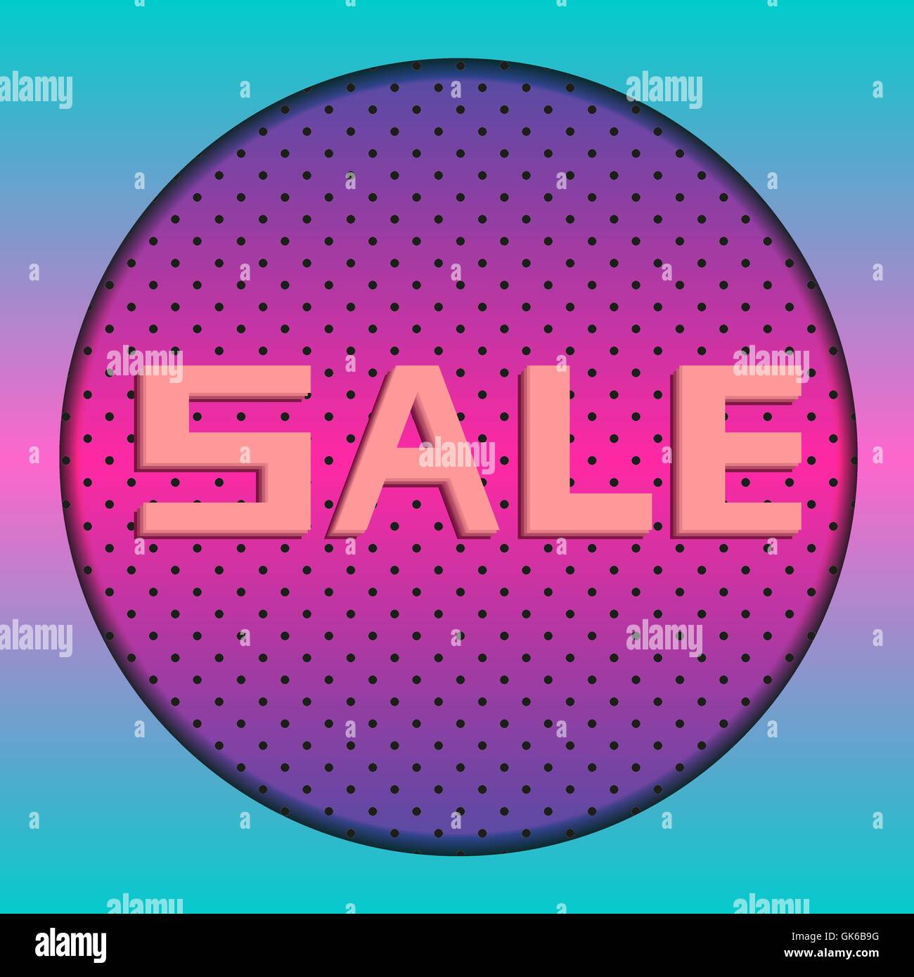 Colorful banner for discounts and advertising sales Stock Vector