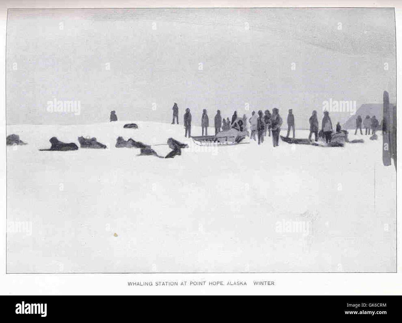 35123 Whaling Station at Point Hope, Alaska Winter Stock Photo Alamy