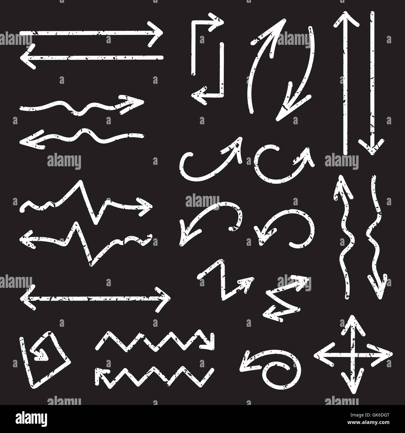 Vector black set of 26 hand drawn arrows in eps Stock Vector Image ...