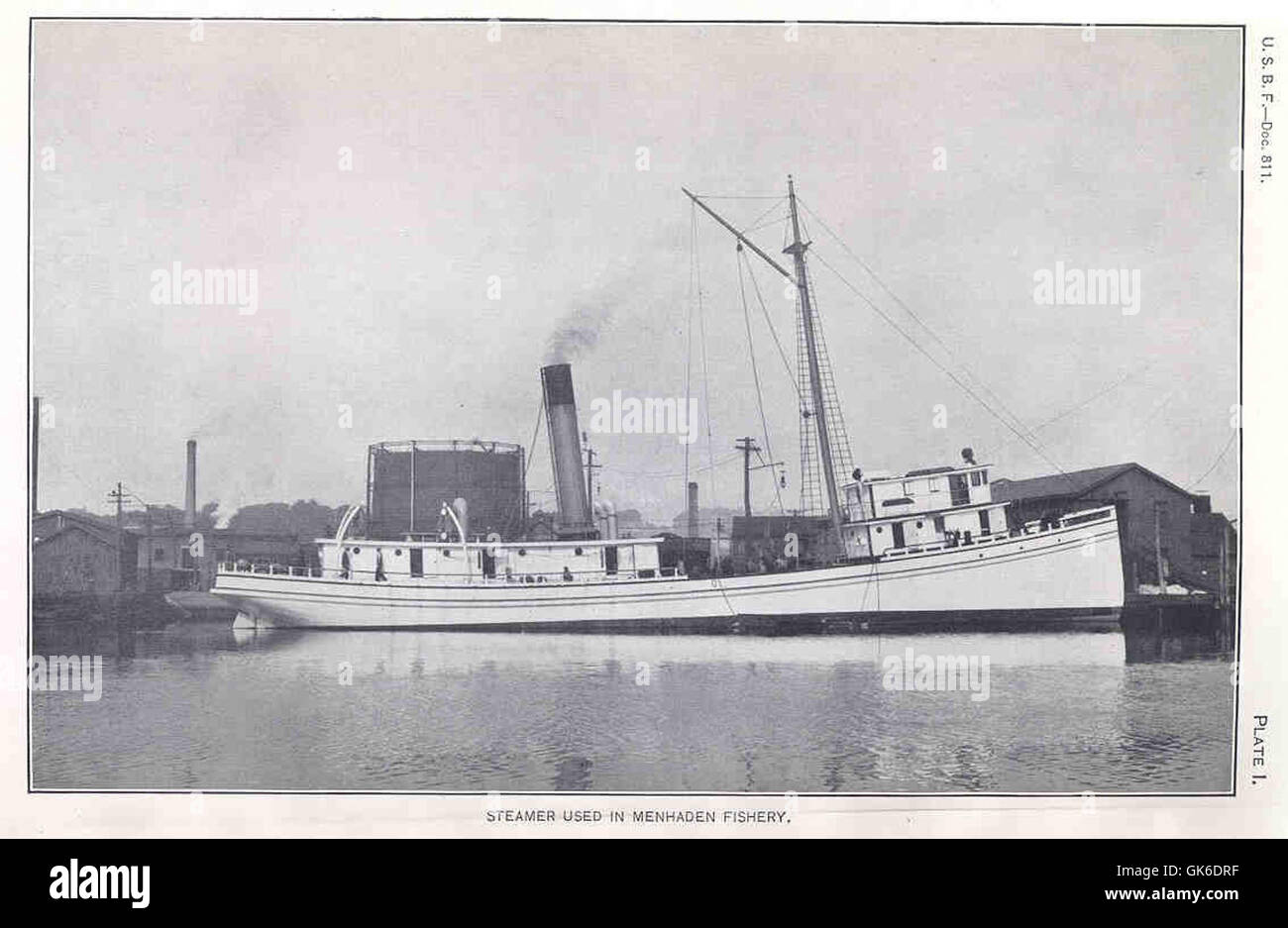 35783 Steamer Used in Menhaden Fishery Stock Photo