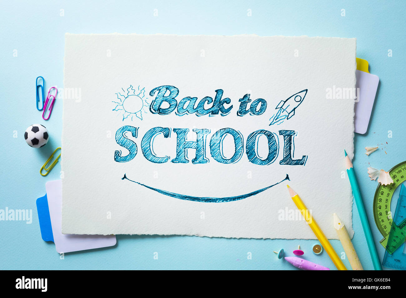 Welcome back to school Cut Out Stock Images & Pictures - Alamy