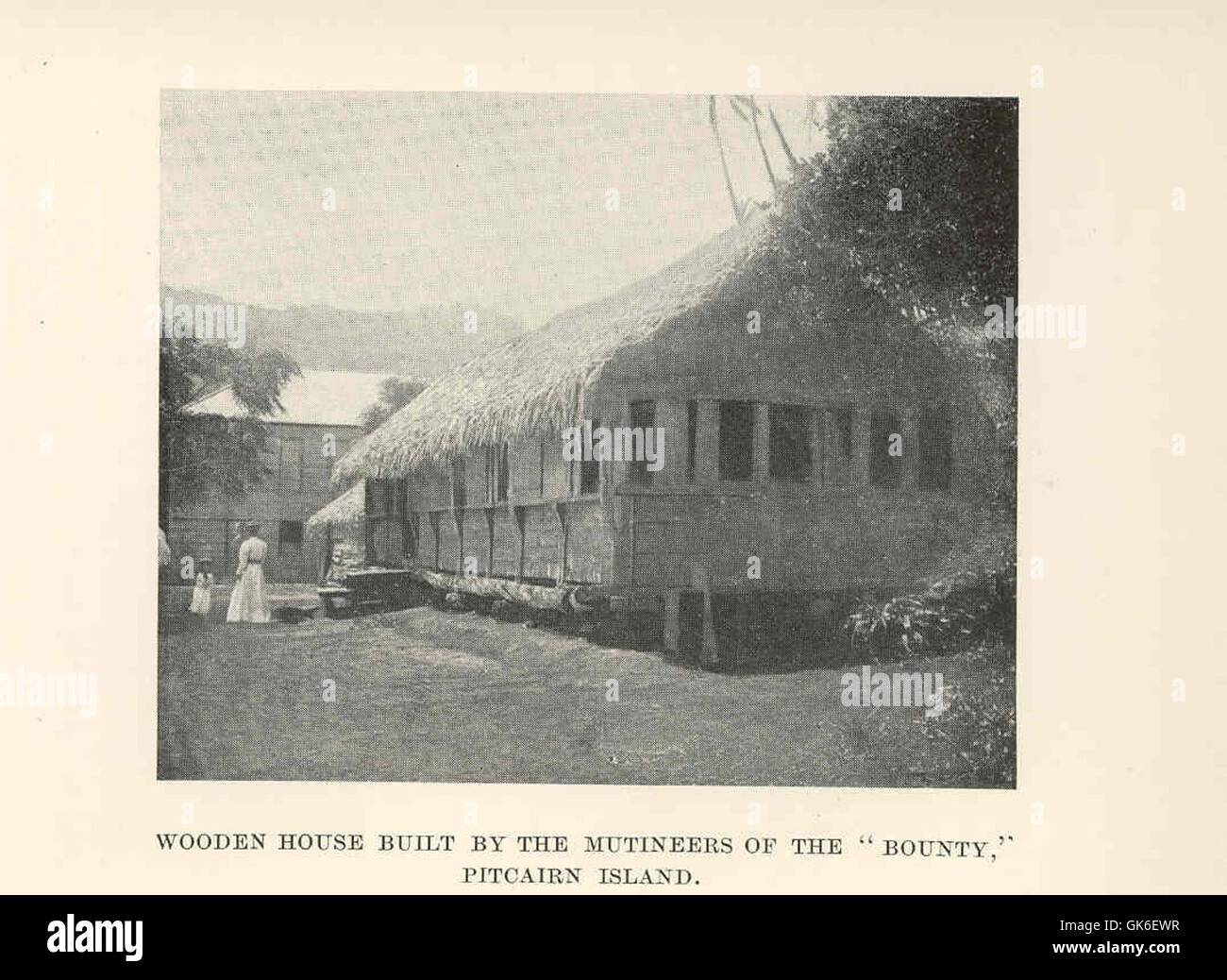 36498 Wooden House Built by the Mutineers of the 'Bounty,' Pitcairn